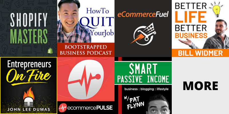 Screenshot of ecommerce podcasts