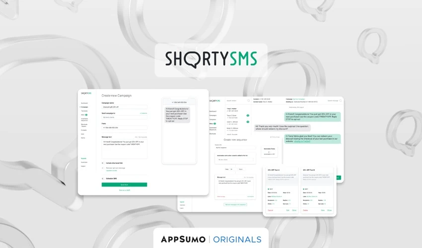 ShortySMS is a text message platform for your marketing