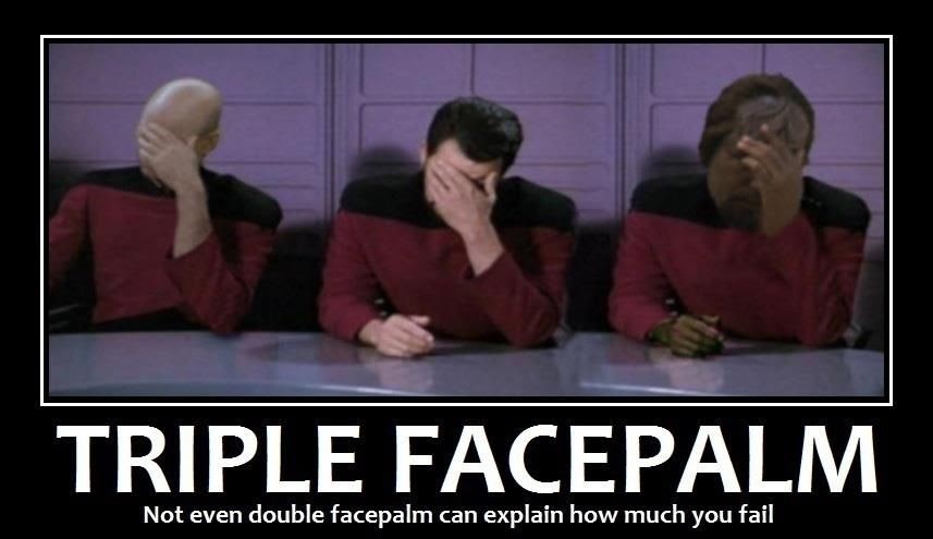triple face palm