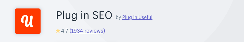 Plug in SEO