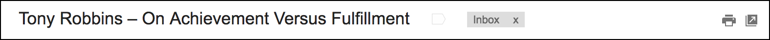The Tony Robbins subject line