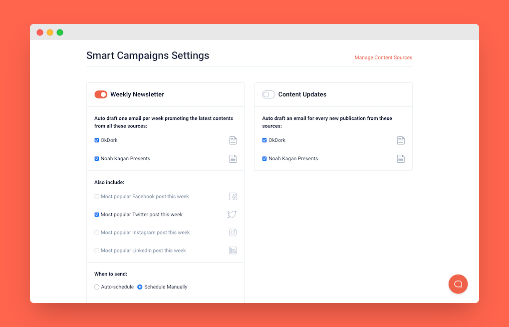 SendFox smart campaigns