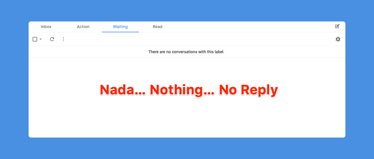 Cold email no reply