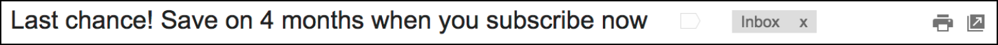The urgency subject line
