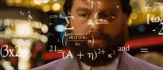 GIF of man mentally calculating