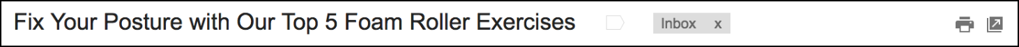 The posture subject line