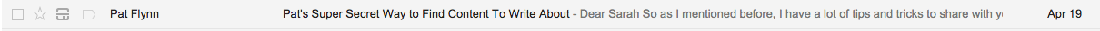 Pat Flynn Power word email